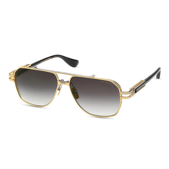 DITA Kudru DTS436-A-01 Yellow Gold Antique Silver Navigator Sunglasses